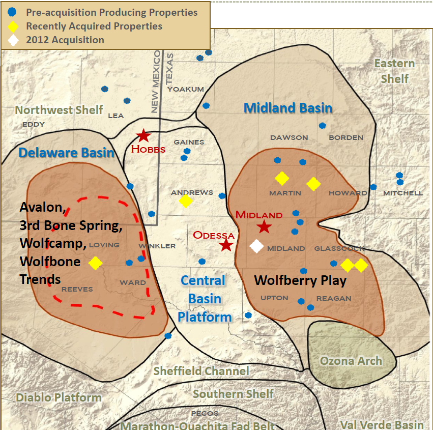 Permian Bone Spring Map