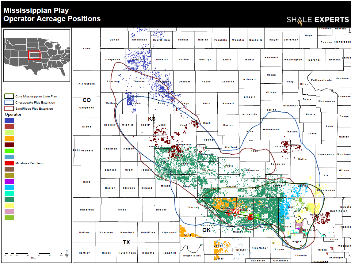 Mississippi Lime Map