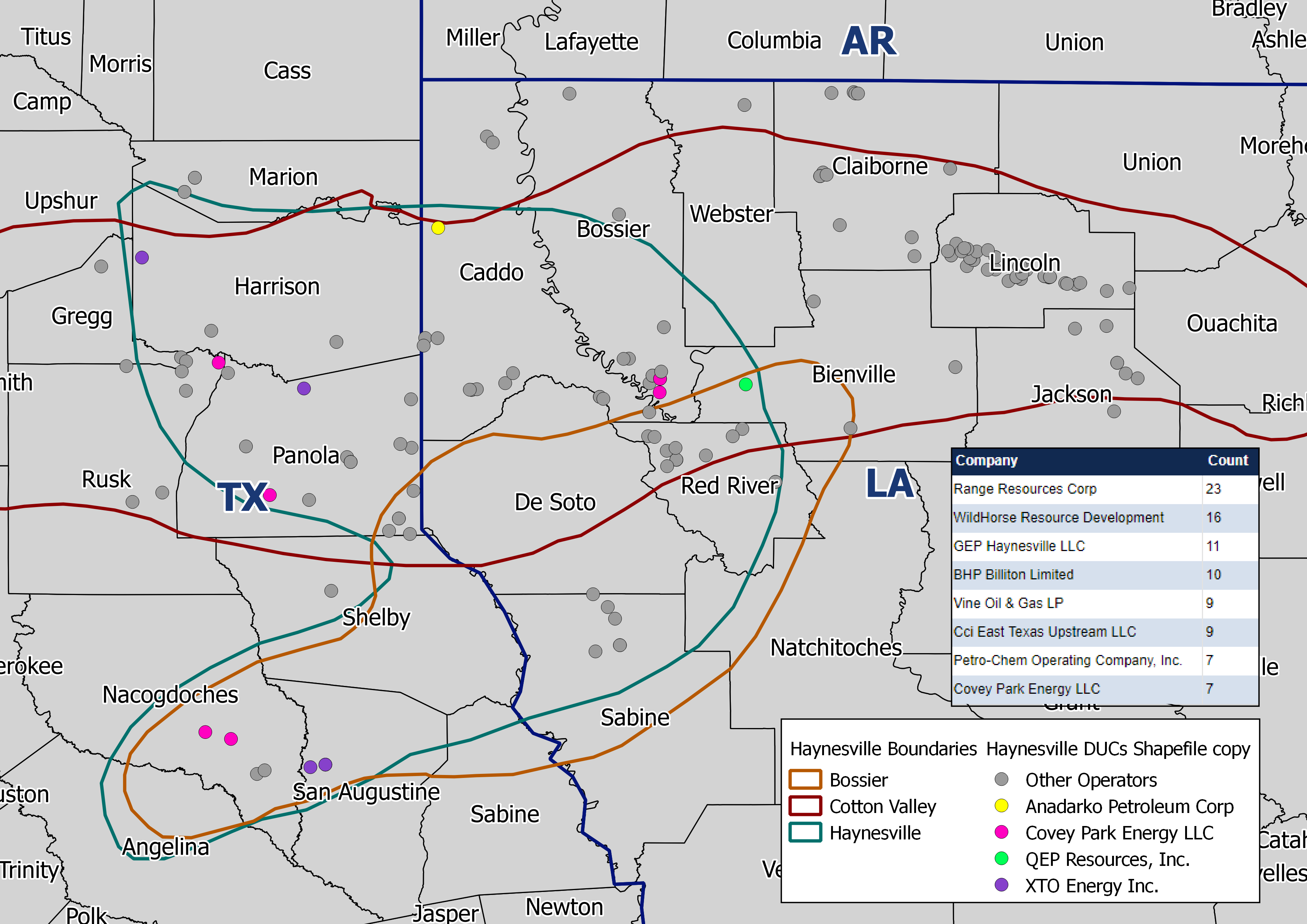 Haynesville Shale Drilled / Uncompleted (DUCs) [Count]