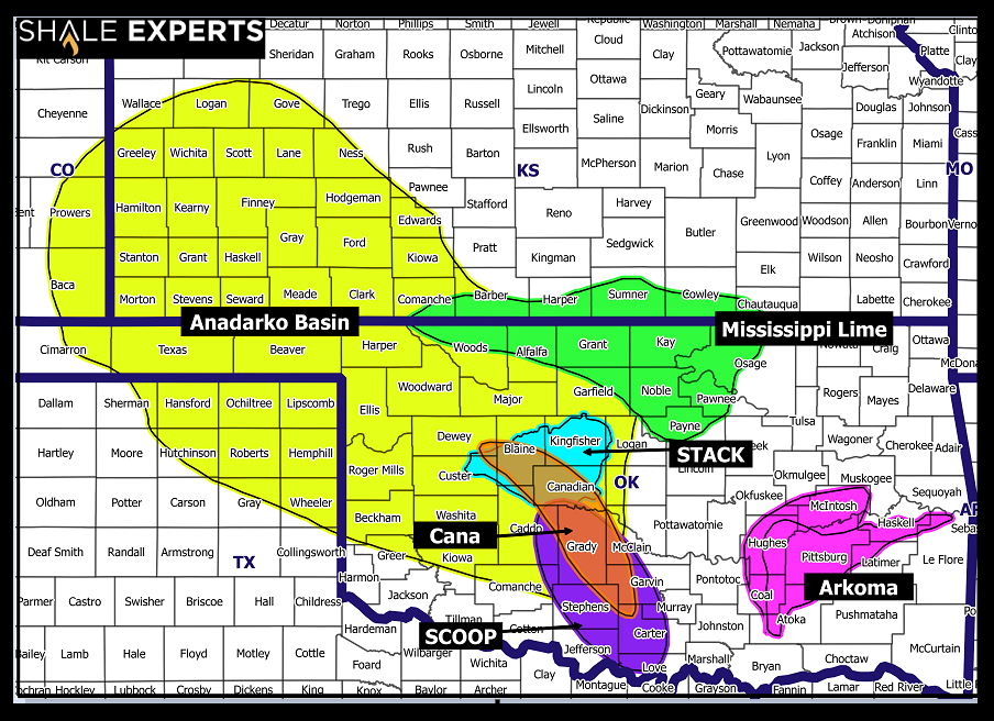 STACK/SCOOP Map - Operator Leasehold