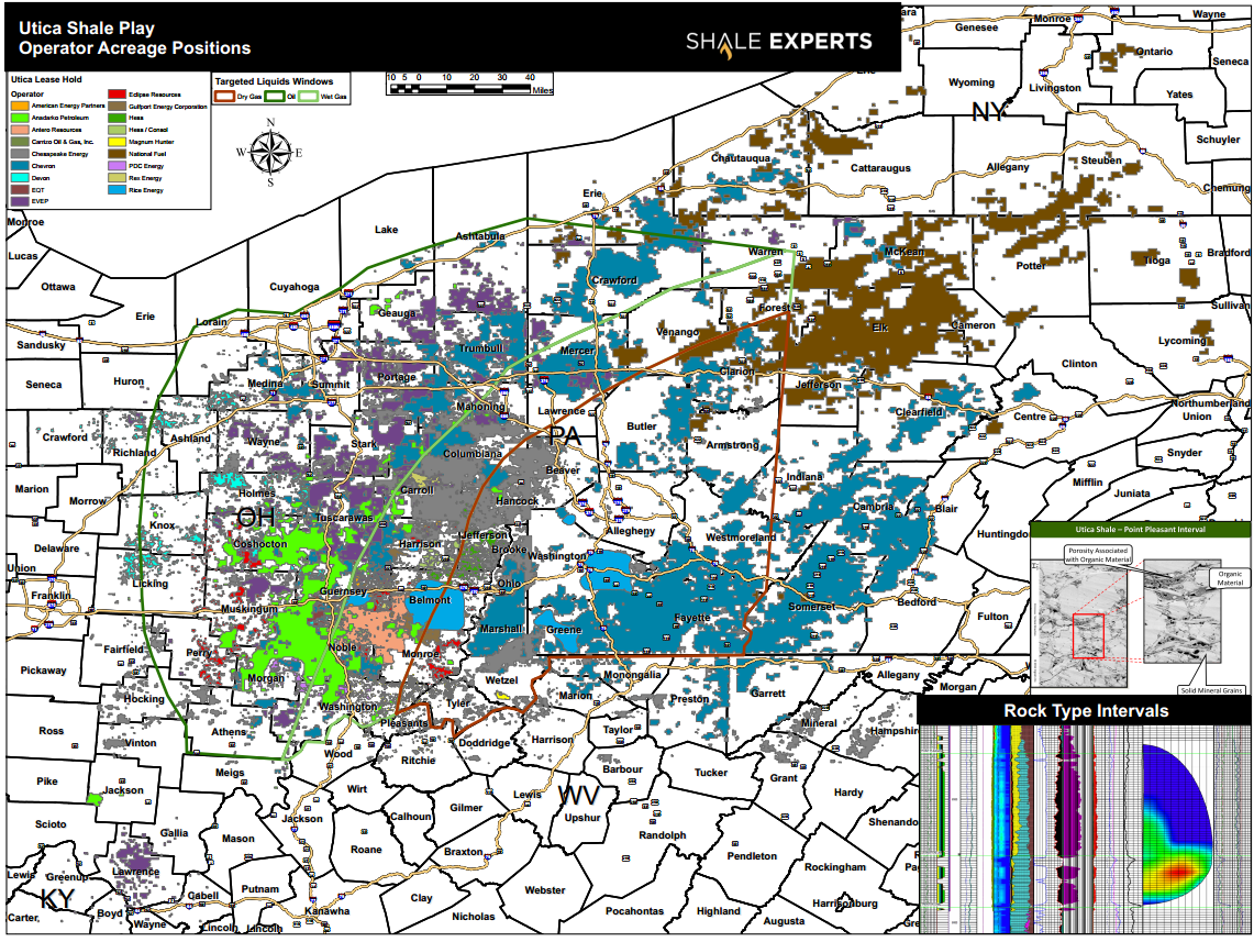 Utica Shale Map