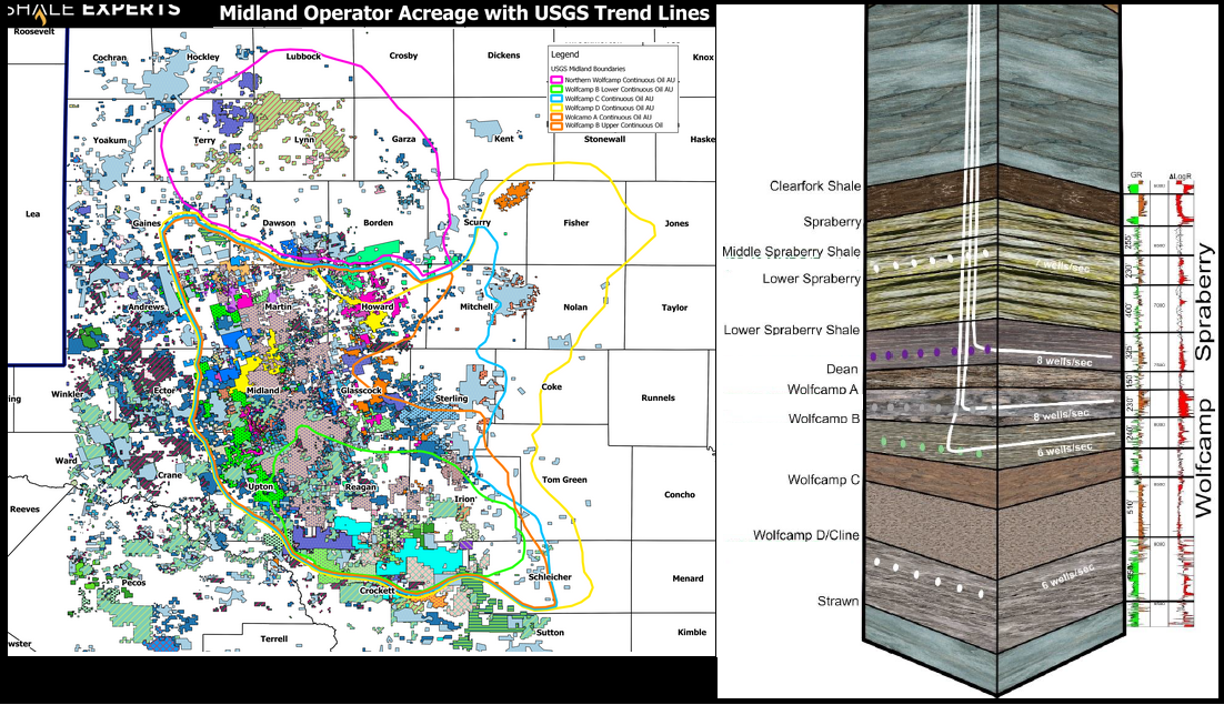 Wolfcamp Map - Midland Basin